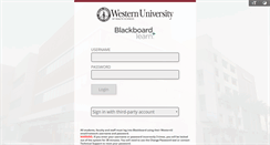 Desktop Screenshot of bb.westernu.edu